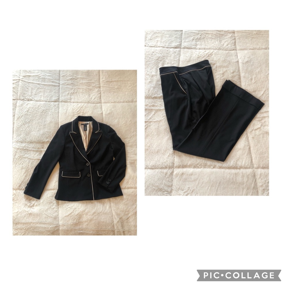 Apostrophe Black Professional Suit | Blazer + Pant Career Suit 6P